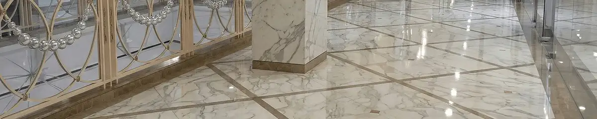 Beautiful marble floor professionally installed in Tampa, FL
